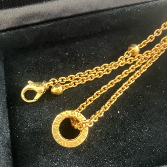 Rare VTG BVLGARI b.zero Bulgari 18kt Yellow Gold Link Cable Chain Necklace - Picture 11 of 12